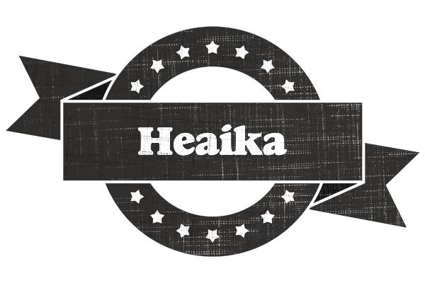 Heaika grunge logo