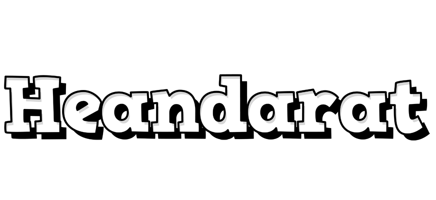 Heandarat snowing logo