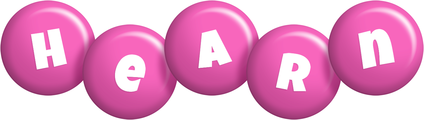 Hearn candy-pink logo