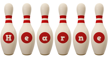 Hearne bowling-pin logo