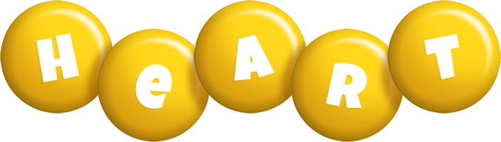 Heart candy-yellow logo