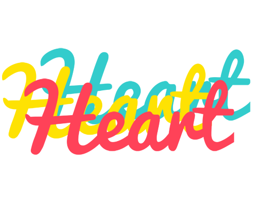 Heart disco logo