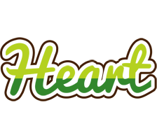 Heart golfing logo