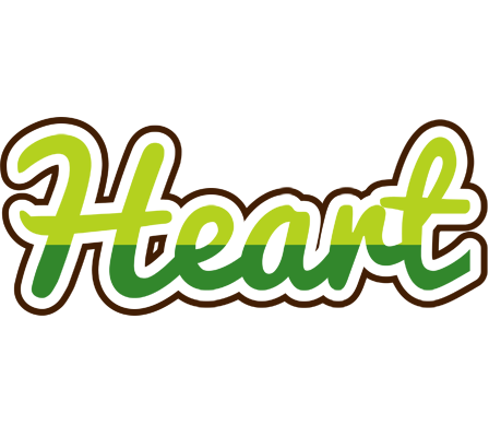 Heart golfing logo