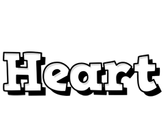 Heart snowing logo