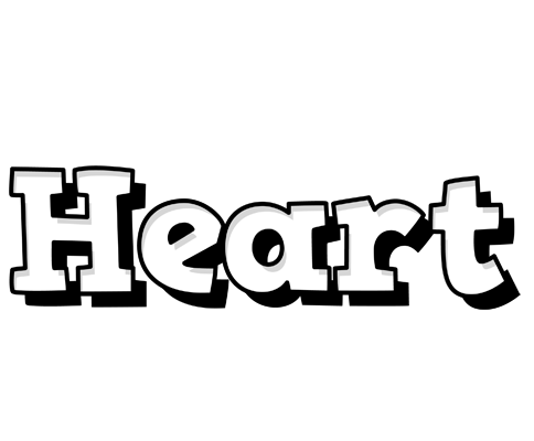 Heart snowing logo