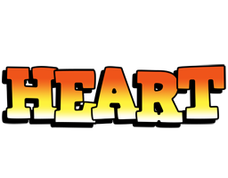 Heart sunset logo