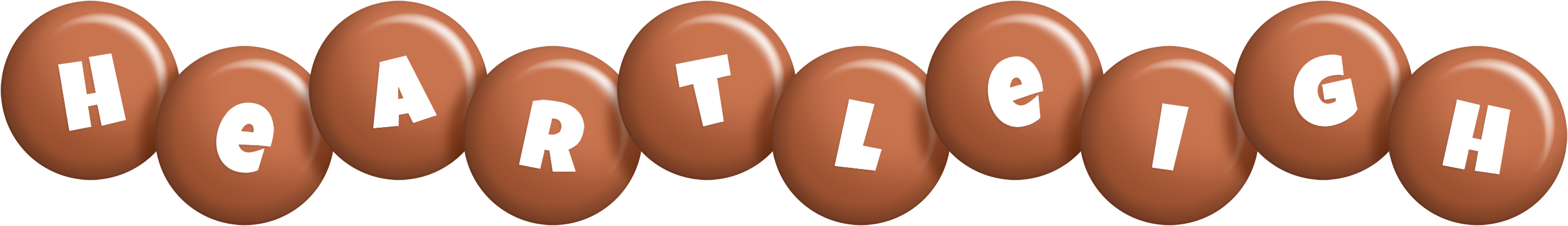 Heartleigh candy-brown logo