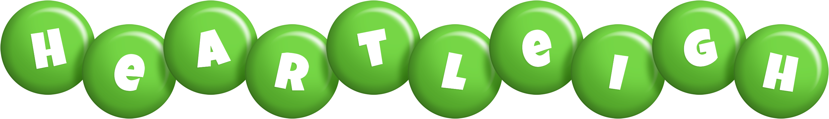 Heartleigh candy-green logo
