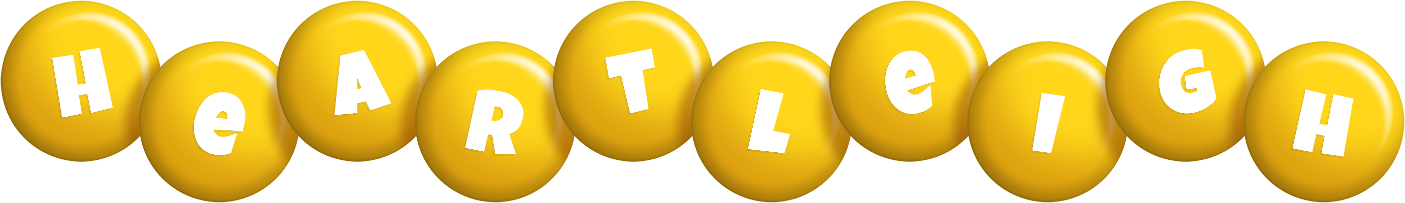 Heartleigh candy-yellow logo