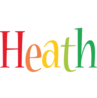 Heath birthday logo