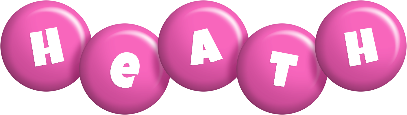 Heath candy-pink logo