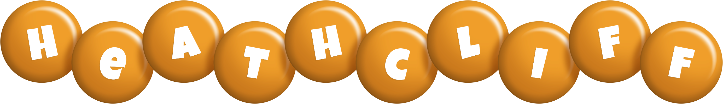 Heathcliff candy-orange logo