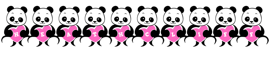 Heathcliff love-panda logo
