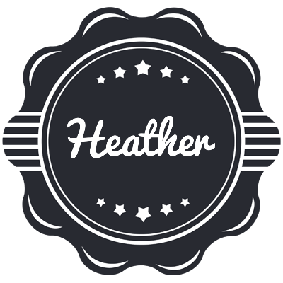Heather badge logo