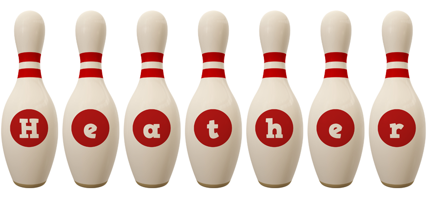 Heather bowling-pin logo