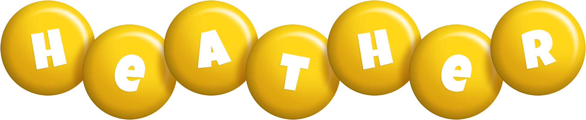 Heather candy-yellow logo