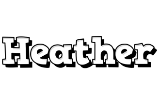 Heather snowing logo