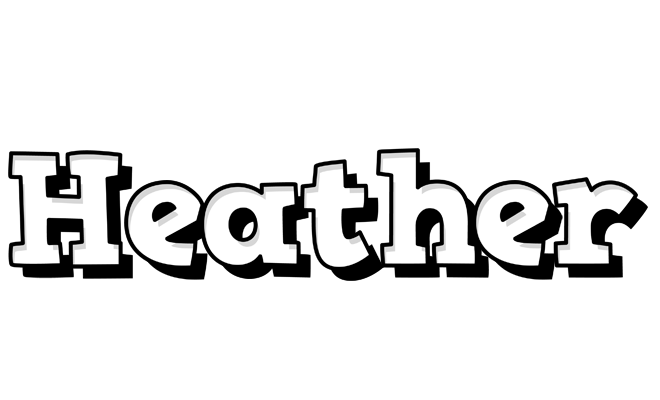 Heather snowing logo