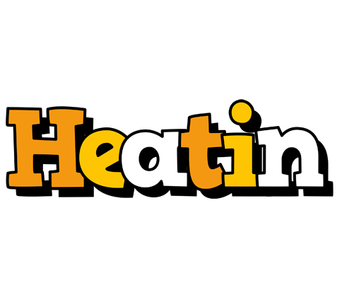Heatin cartoon logo