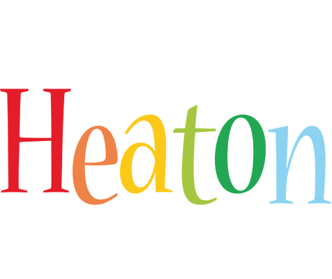 Heaton birthday logo