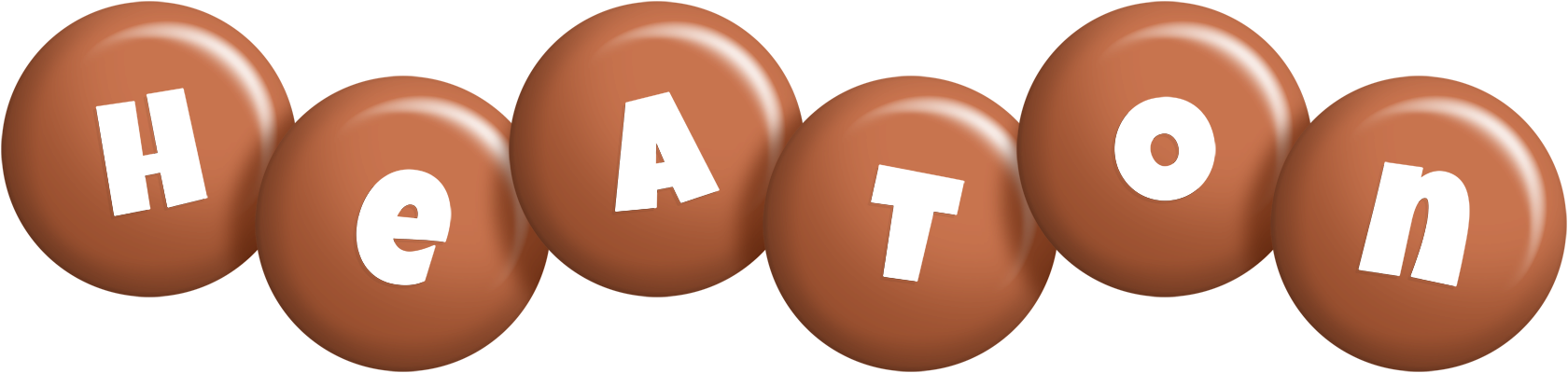 Heaton candy-brown logo