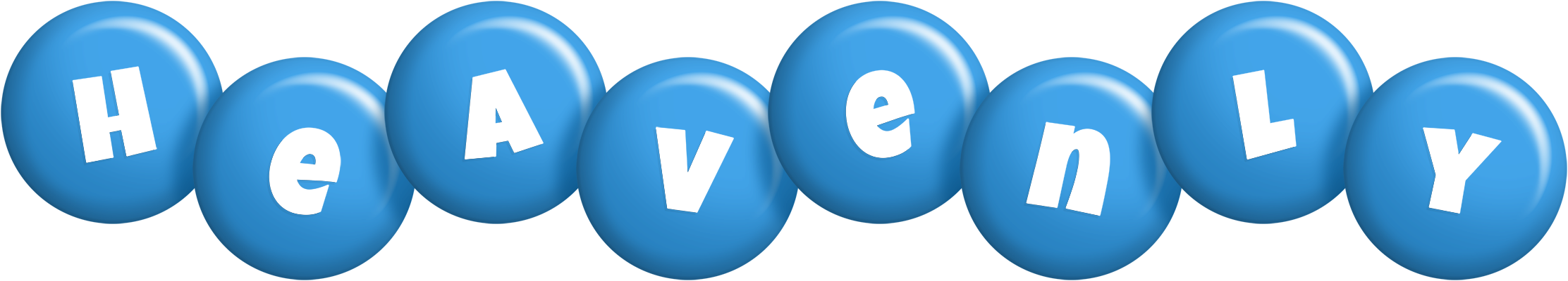 Heavenly candy-blue logo
