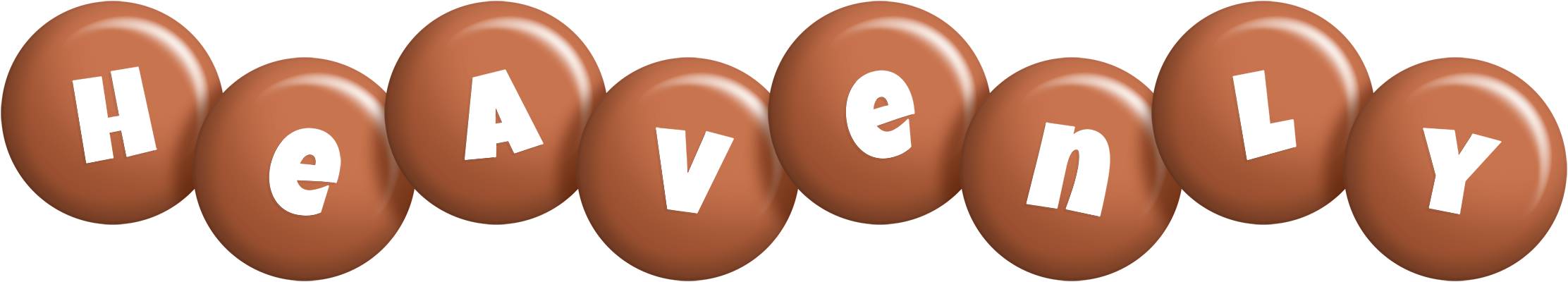 Heavenly candy-brown logo