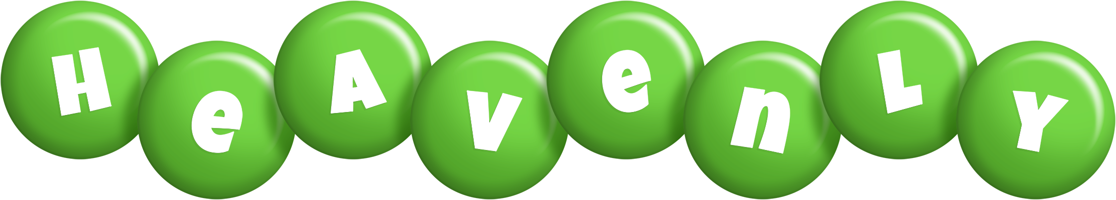 Heavenly candy-green logo