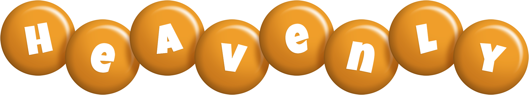 Heavenly candy-orange logo