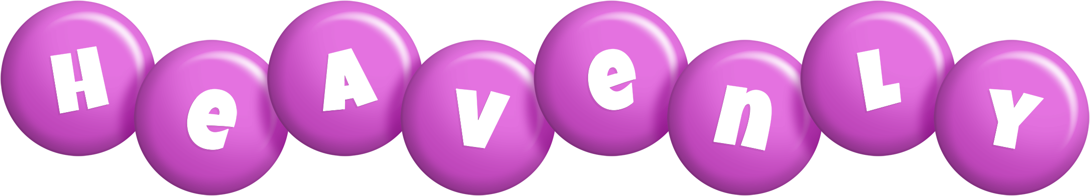 Heavenly candy-purple logo