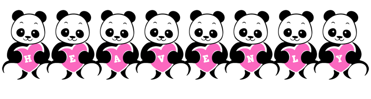 Heavenly love-panda logo