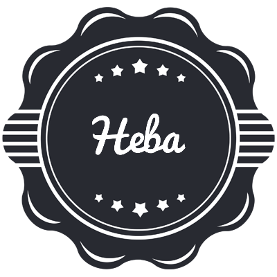 Heba badge logo