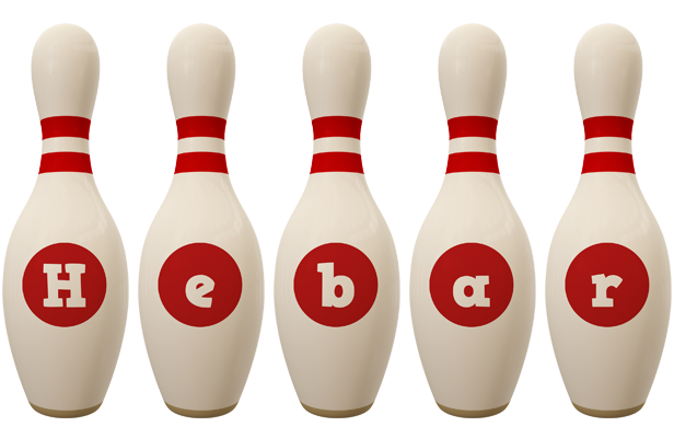 Hebar bowling-pin logo