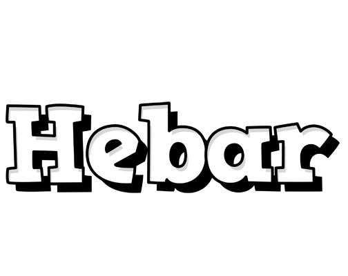 Hebar snowing logo