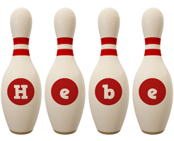 Hebe bowling-pin logo