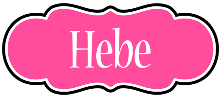 Hebe invitation logo