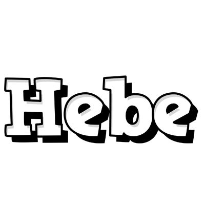 Hebe snowing logo