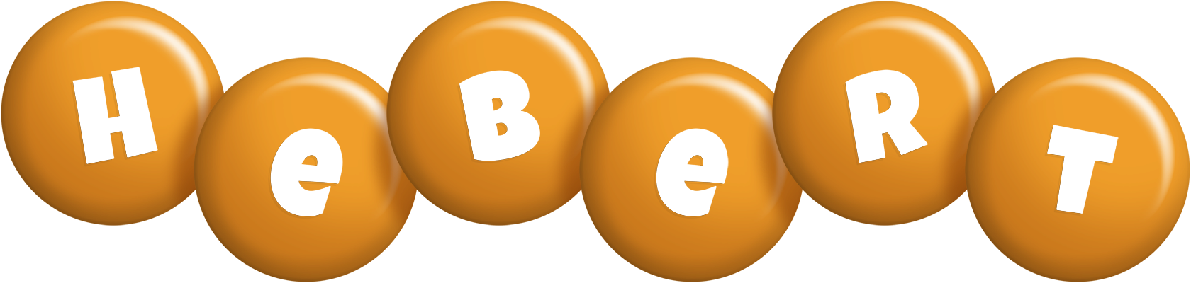 Hebert candy-orange logo