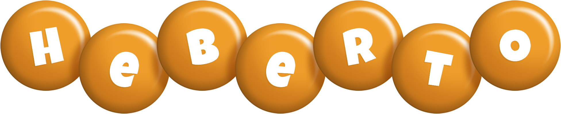Heberto candy-orange logo