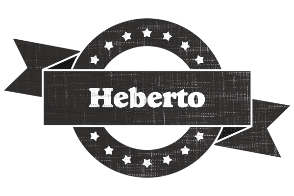 Heberto grunge logo