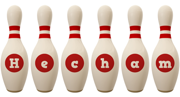 Hecham bowling-pin logo