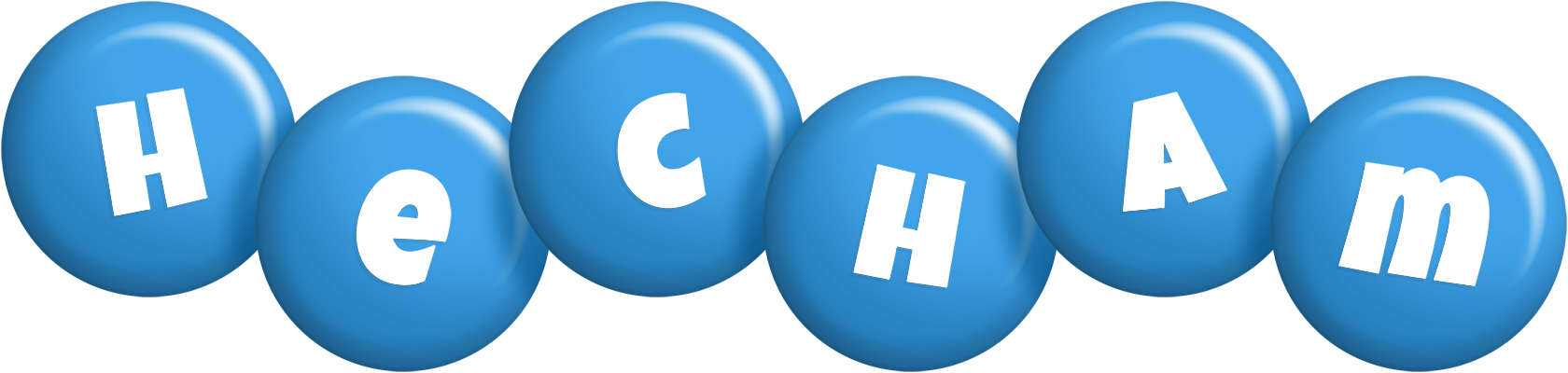 Hecham candy-blue logo