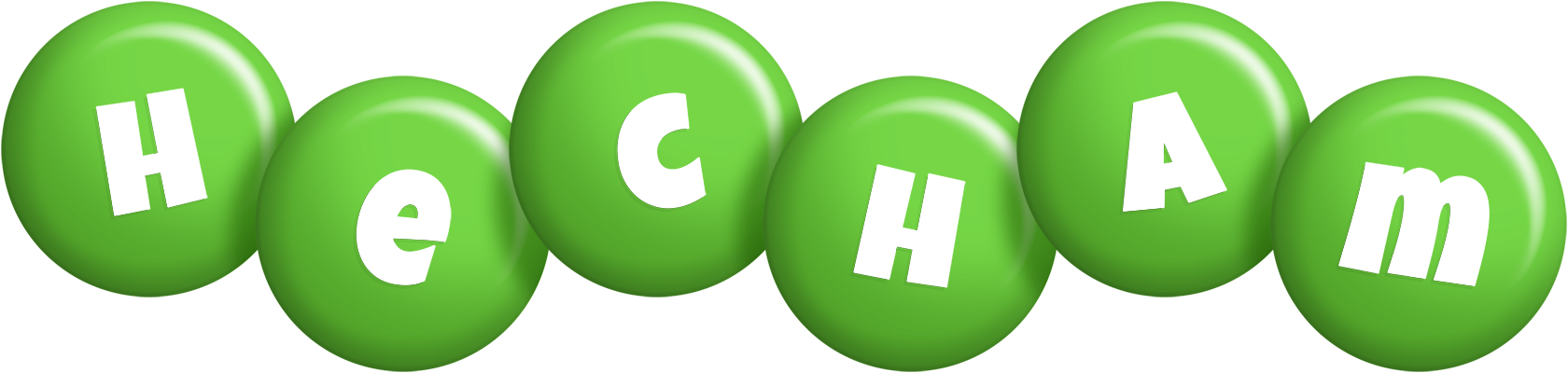 Hecham candy-green logo