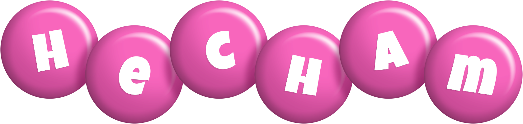 Hecham candy-pink logo