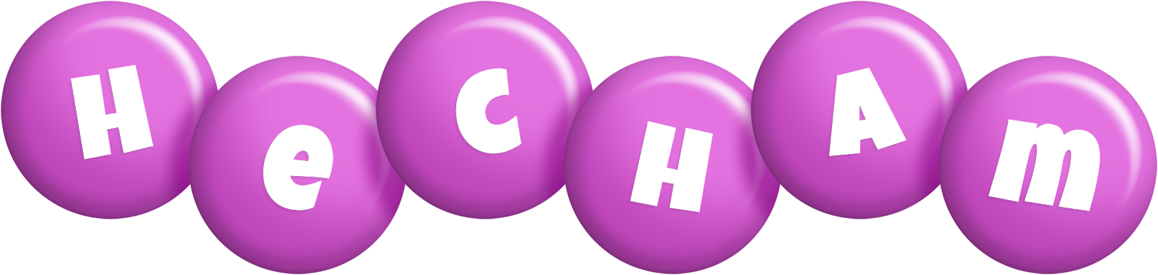 Hecham candy-purple logo