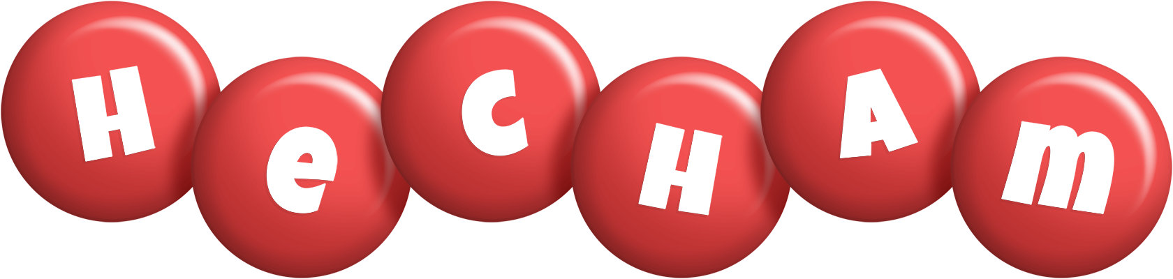 Hecham candy-red logo