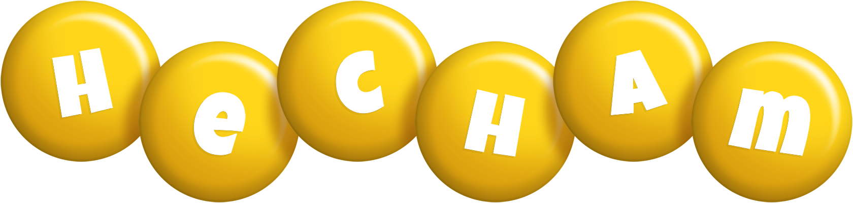 Hecham candy-yellow logo