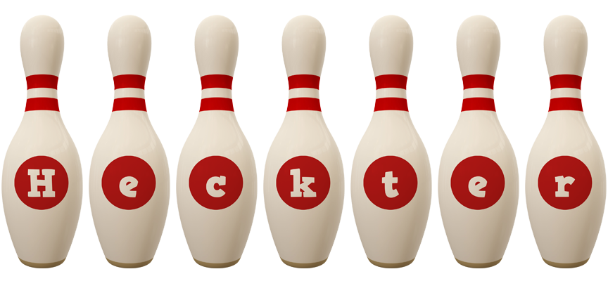 Heckter bowling-pin logo
