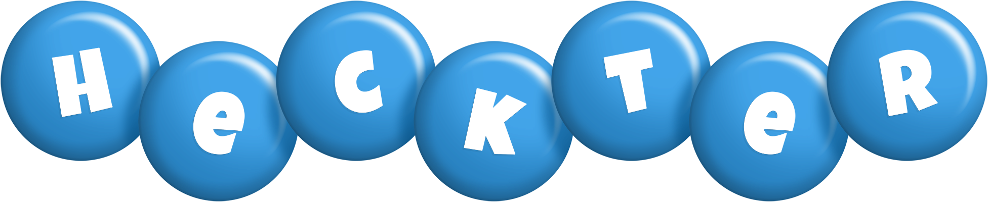 Heckter candy-blue logo
